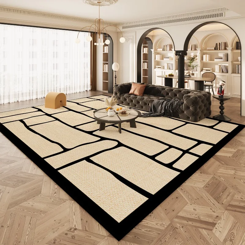 Modern High-End Living Room Carpet Creative Geometric Art Bedroom Rug Stylish Minimalist Home Decor Coffee Table Mat Alfombra 러그