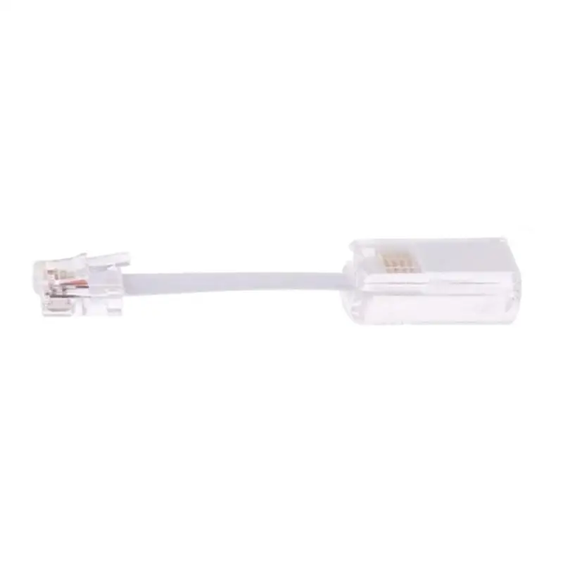 652F RJ9 4P4C Handsets Telephone Cord Adapter 360 degree Swiveling Cable Untangler Easy Installation for Efficient Communication