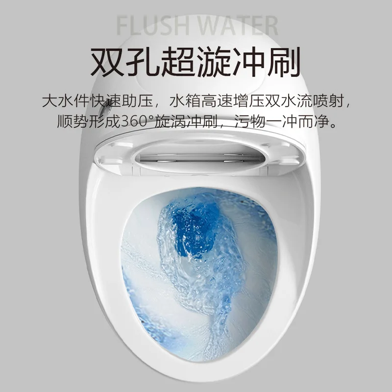 Siphon toilet hand kick flush clean glazed toilet