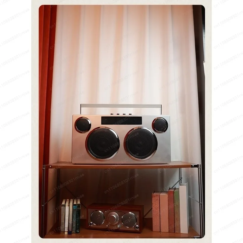 Bluetooth speaker with screen subwoofer sound rock karaoke microphone