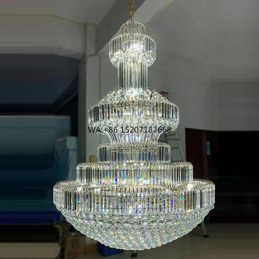 Custom K9 Large Wedding  Empire LED Crystal  Lighting Banquet s