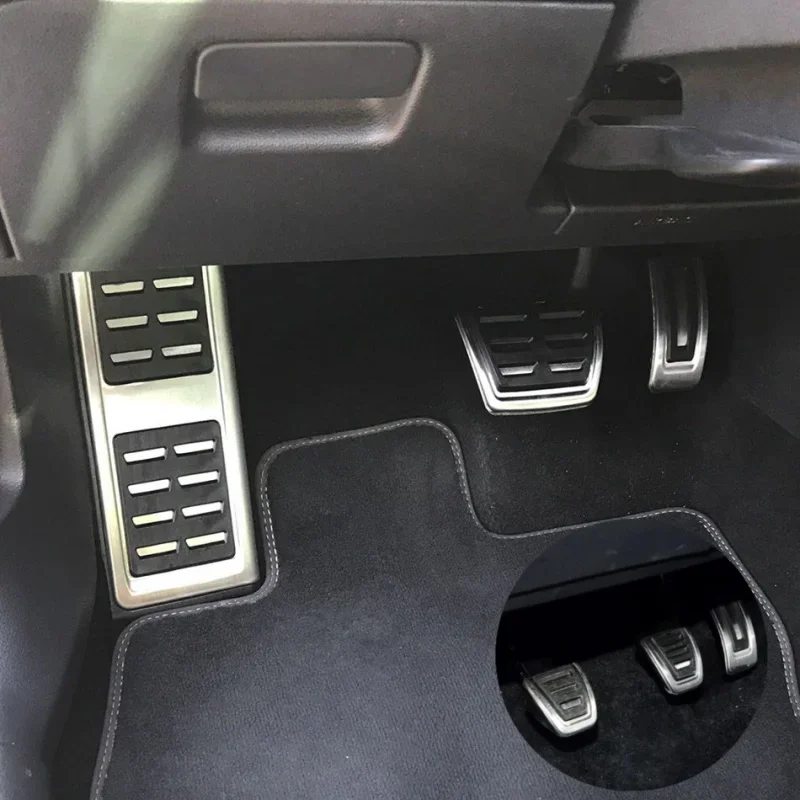 Pedals Cover For Audi A3 8V S3 RS3 Sportback Cabrio Limousine LHD 2013 - 2017 Auto Pedal Cover Pad Stainless Steel Protector