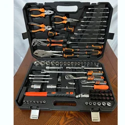 86Pcs/Set Turbine Repair Tool Combination PC Wrench Pump Power Pliers Ratchet Batch Head Screwdriver