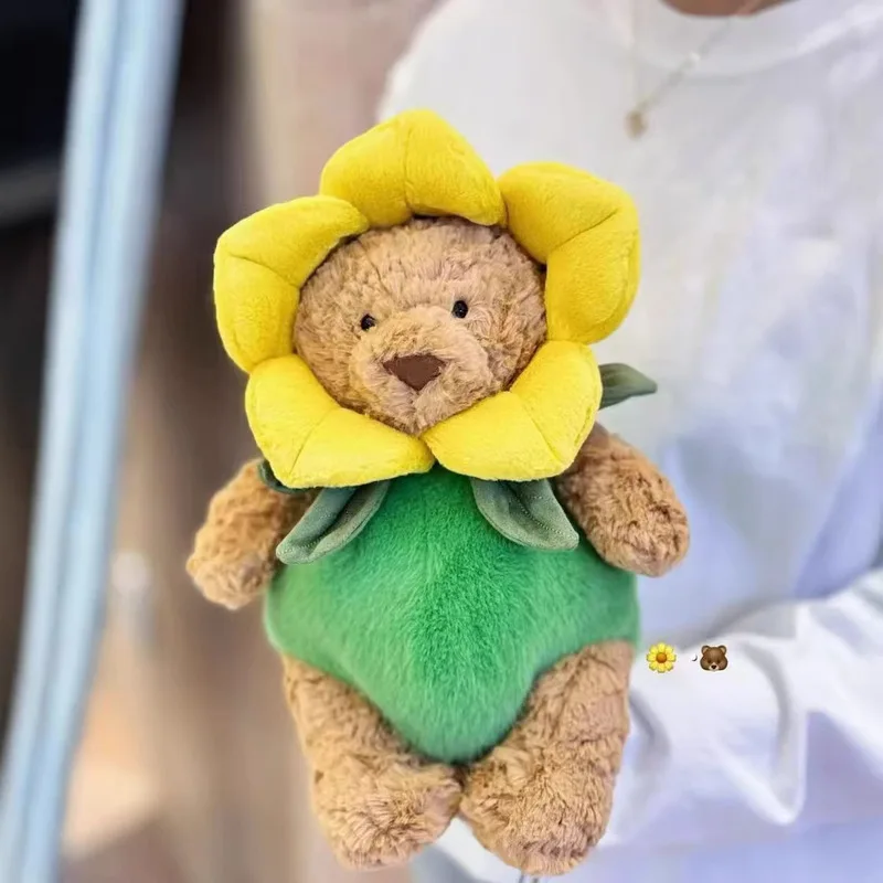 

Мультяшная плюшевая игрушка в виде цветка нарцисса, милый мягкий пушистый плюшевый медведь, очаровательная кукла в форме цветка для детей, девочек, подарок на день рождения, праздничный подарок