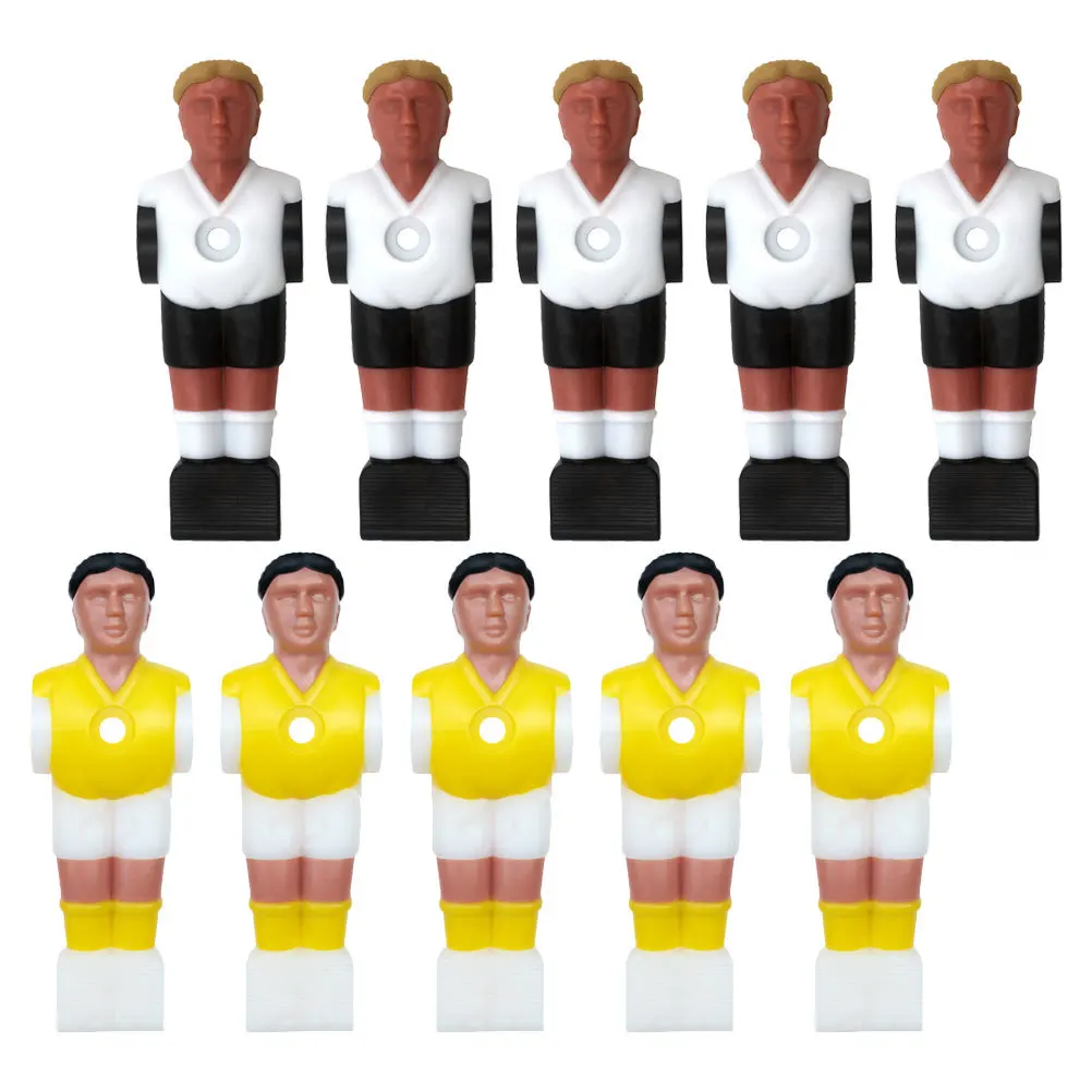 

10pcs Football Machine Figures Resin Desktop Soccer Players Replacement Foosball Action Table Football Accessories