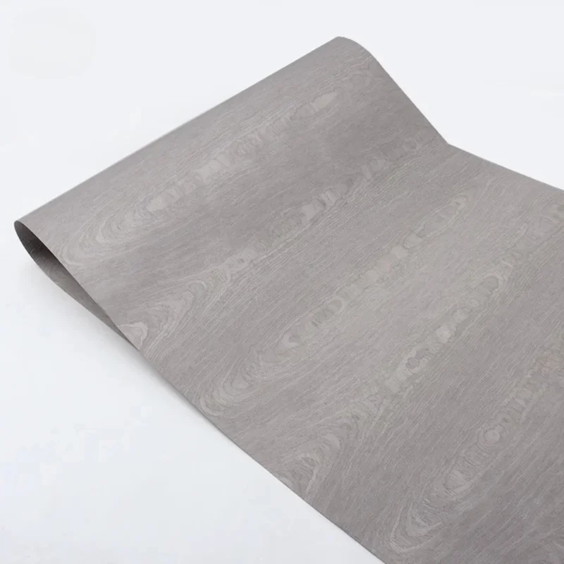 L:2.5Metersx58cm T:0.4-0.5mm Technology Black Gray Wood Veneer Sheets Furniture Decoration Veneer Panels   (Back Add Non-woven)