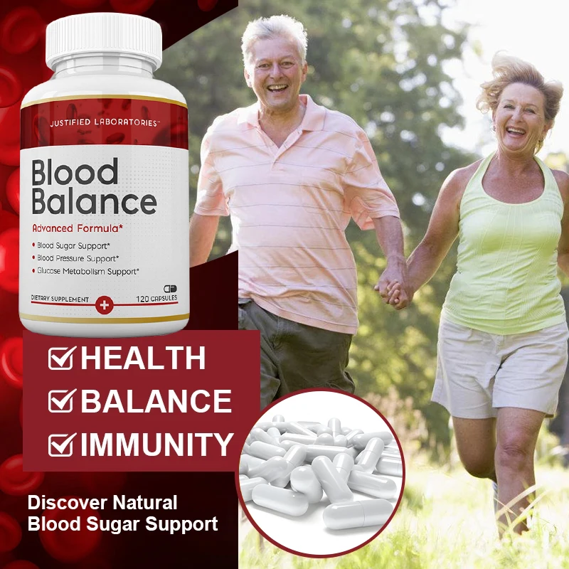 Blood Balancing Supplements - Balance Blood Sugar, Blood Pressure, Heart Health，Glucose Metabolism Support - 120 Capsules