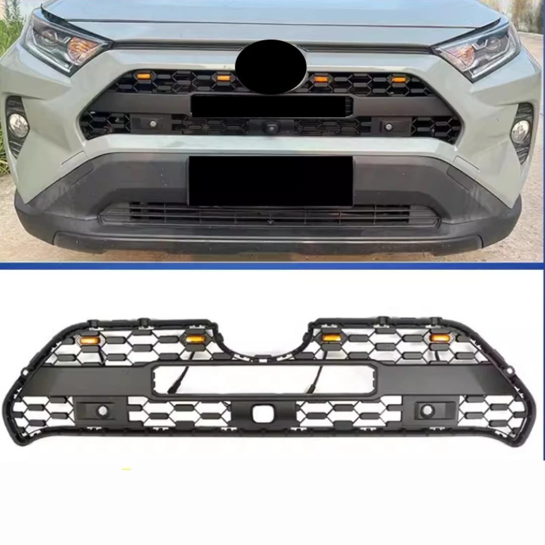 Grill Mask Grid radiator grille for Toyota rav4 2019 2020 2021 2022 2023 modified light Auto Accessories