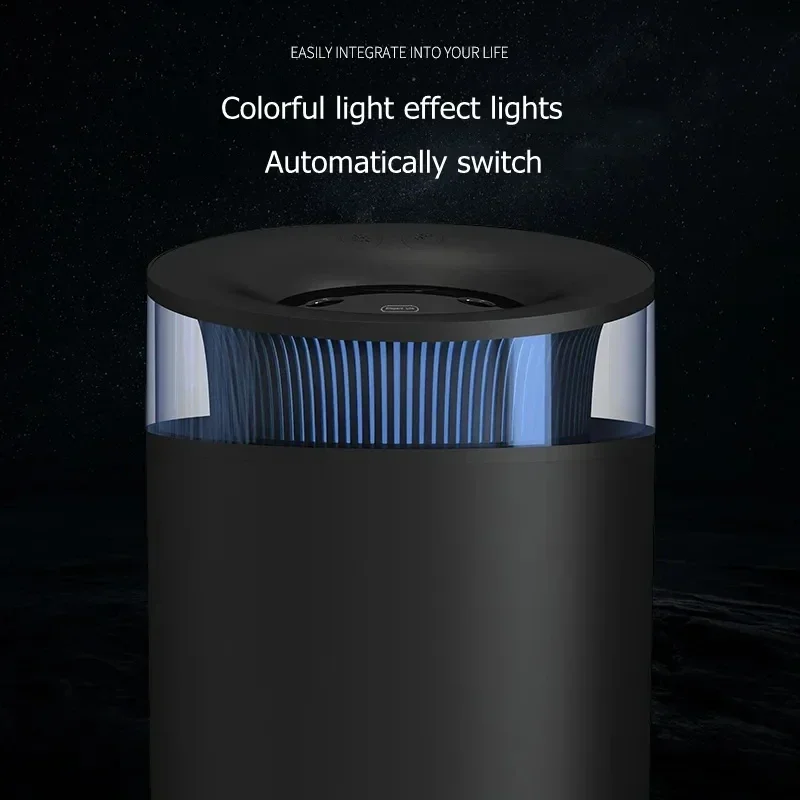 Zai Xiao 2500ml Diffusore umidificatore d'aria per oli essenziali per aromaterapia a nebbia fredda ad ultrasuoni USB di grande capacità per uso domestico con LED Ni