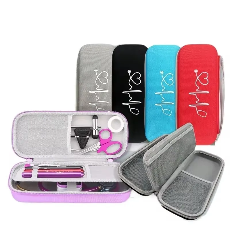 Double Layer Empty Emergency First Aid Mesh Bag EVA Storage Bag Pouch Case for Medical Stethoscope Penlights Hammer Tools A2