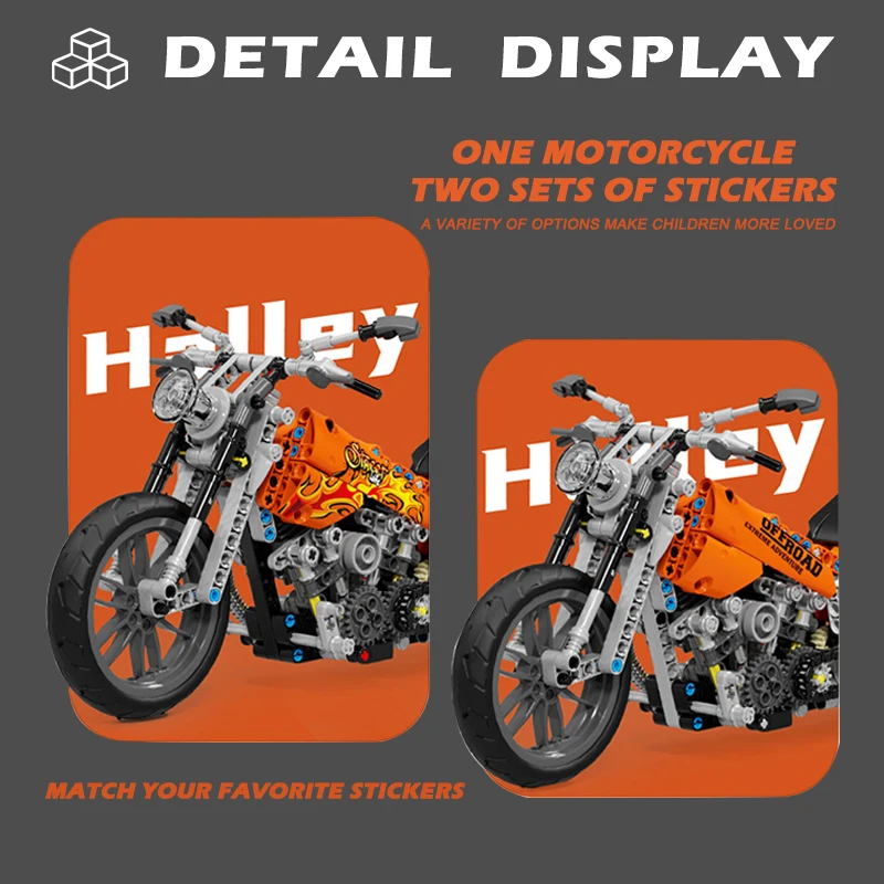 Technische Motor Racewagen Modulaire Bouwstenen Assembleren Plastic Model Motorfiets Bricks Sets Speelgoed Voor Jongens Geschenken