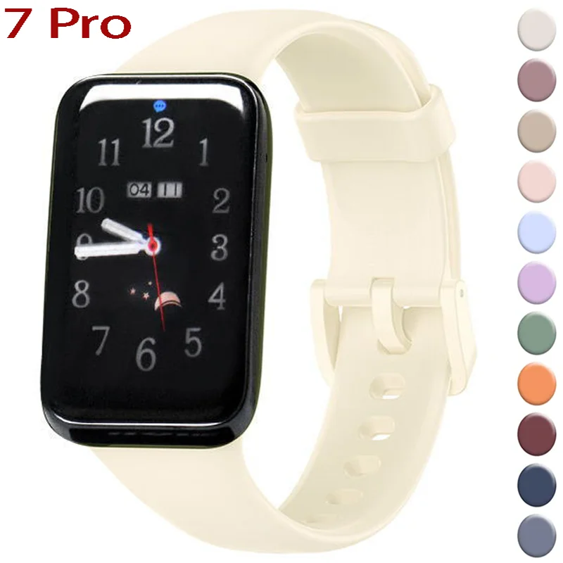 Pulseira de silicone para Xiaomi Mi Band 7 Pro, Relógio Inteligente Esportivo, Pulseira Substituível, Pulseira, Acessórios Correa