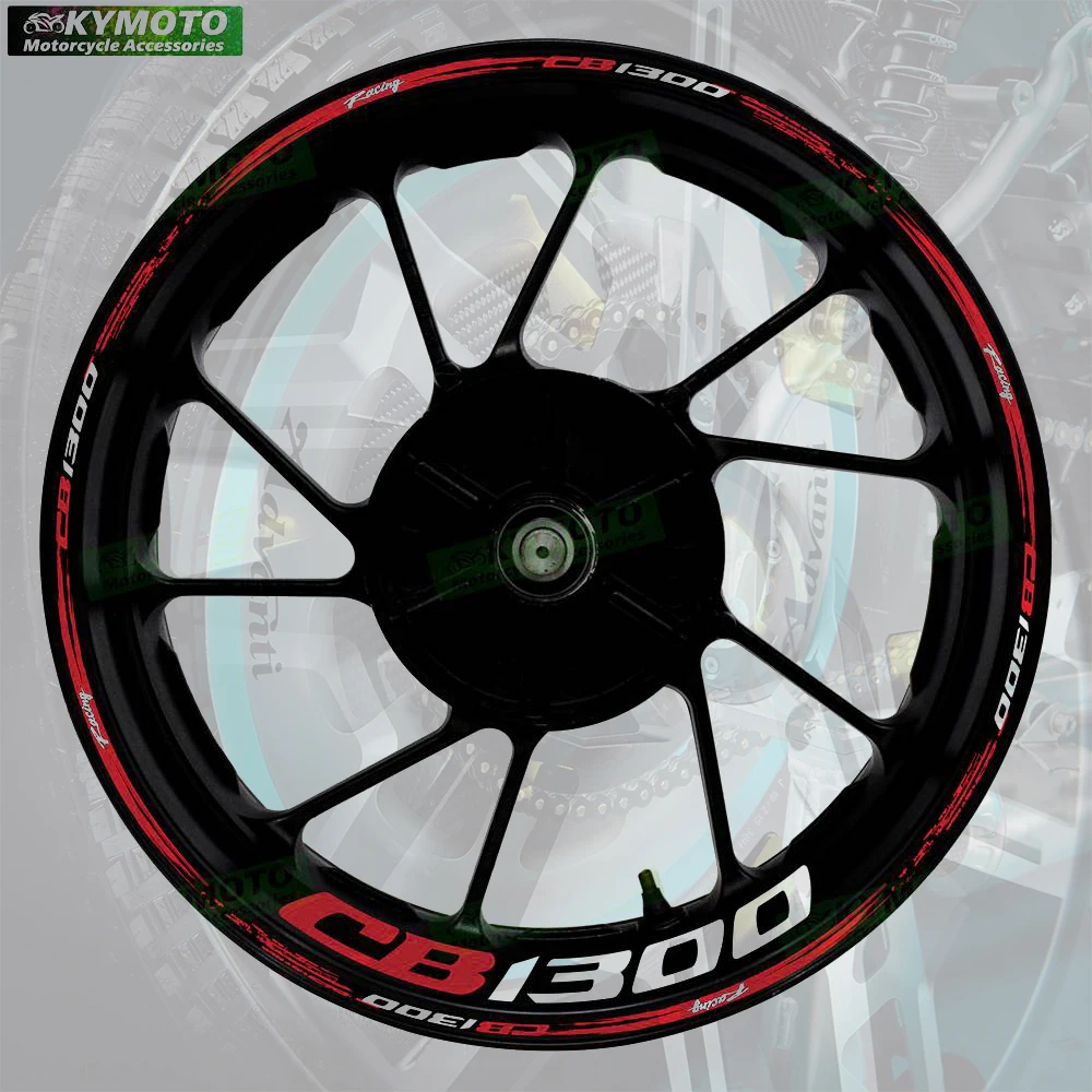 For Honda CB1300 CB 1300 motorcycle accessories 17 inch front and rear wheel stickers hub stripes reflective decals decoration