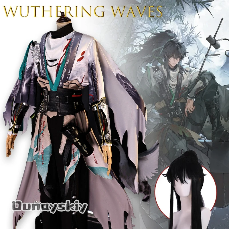 

AWuthering Waves Qiu Yuan Cosplay Costume Anime Gamer Outfit{Yumekiri}Headwear Halloween Party For Women Men Suit Halloween Cos