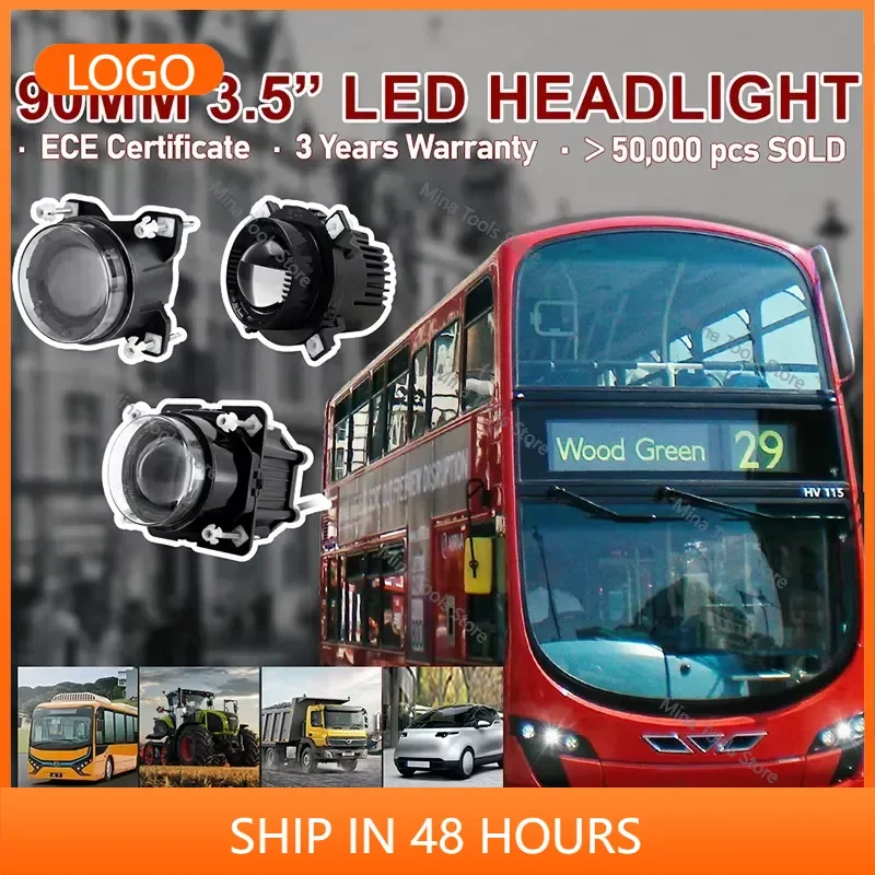 TUFF PLUS 90mm Odm Led Fog/driving Truck Lighting Headlight Leds 3.5 Inch Round Led Headlight