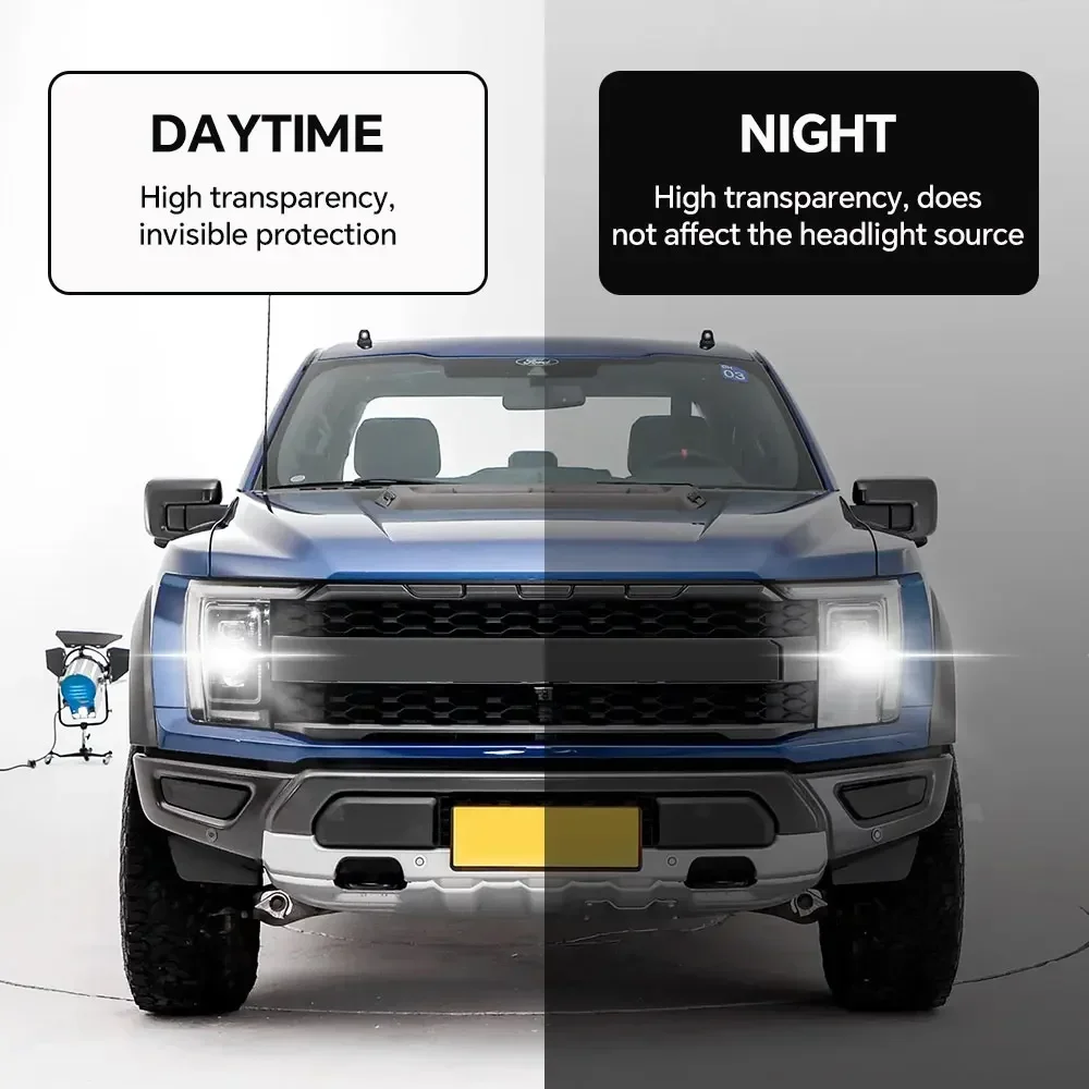 

PFCC Pre Cut Headlight Rearview Mirror Film For Ford F-150 2022 2023 PPF Paint Transparent Protection Film TPU Car Clear Sticker