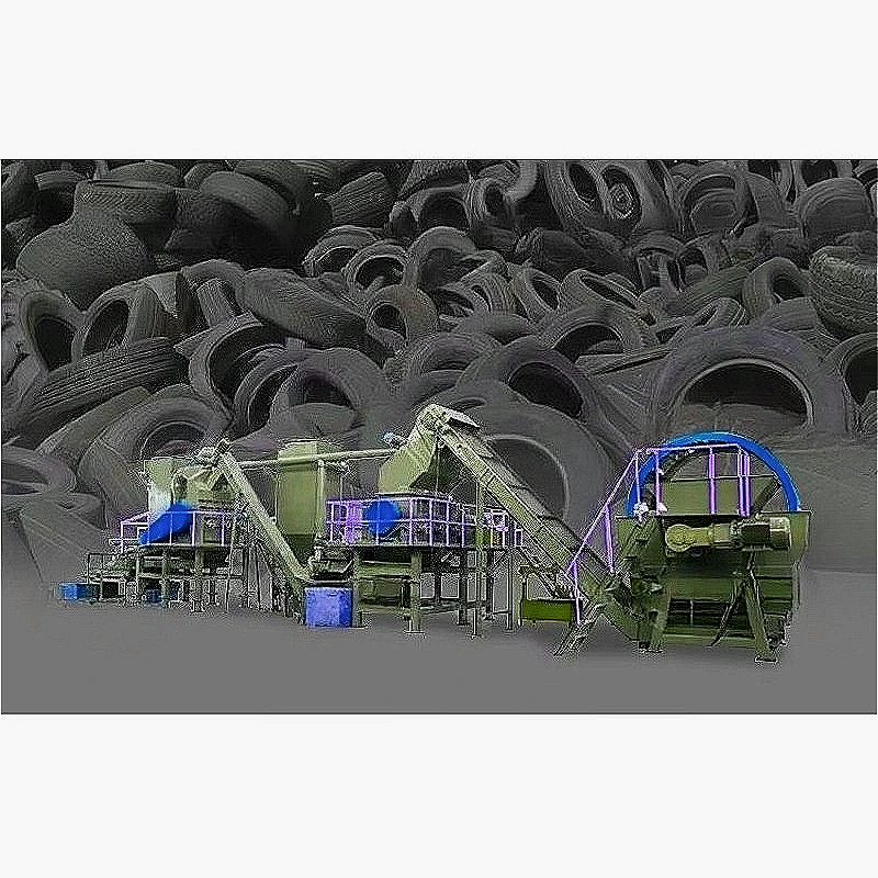 Complete Waste Tire Recycling Rubber Powder Production Line Equipment Rubber Mat Industry Customized Waste Tyre Recycling Line