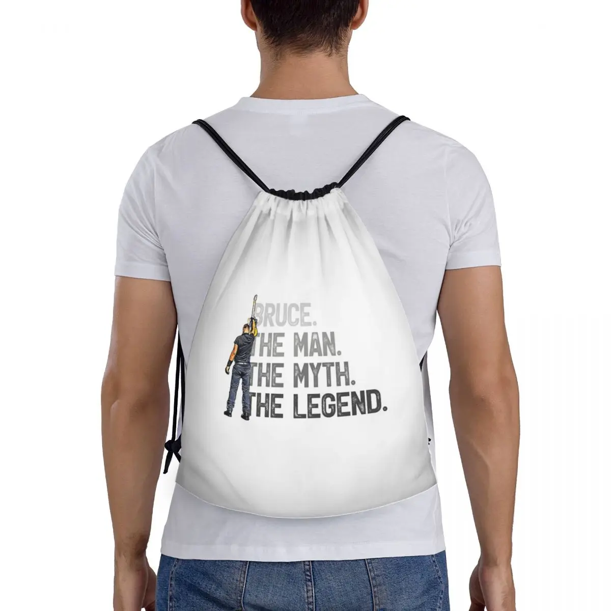 Bruce Springsteen Backpacks Multi-function Drawstring Bags Sports Bag Book Bags for Man Woman Students