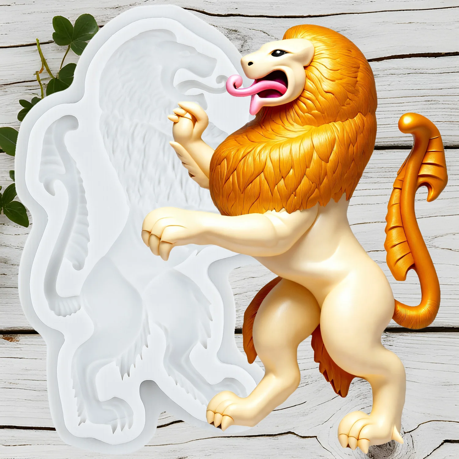 3D Lion Silicone Molds Lion Fondant Cake Decorating Tools Cupcake Topper Candy Craft Gum Paste Polymer Clay