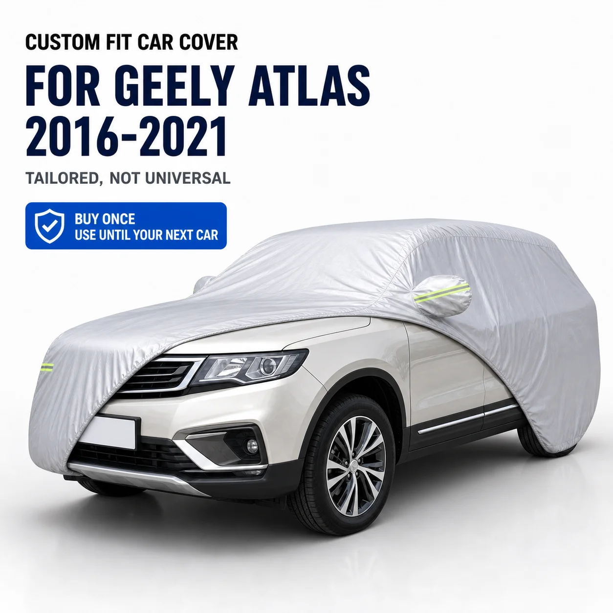 For Geely Atlas 2016-2021 Exterior Car Cover Custom Fit Car Sun Protector Waterproof Dustproof Car Outdoor Protection
