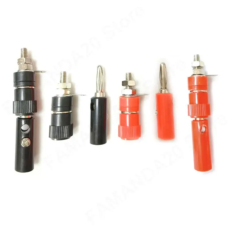 4mm Banana Socket Plugs Speaker Screw Connectors Solderless Professional Binding Post audio Speaker Terminal DIY Jack M2