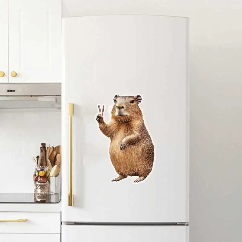 Capybara Animal Vinyl Wall Stickers for Children's Bedroom Home Decor Car Decals Background Artwork AA90