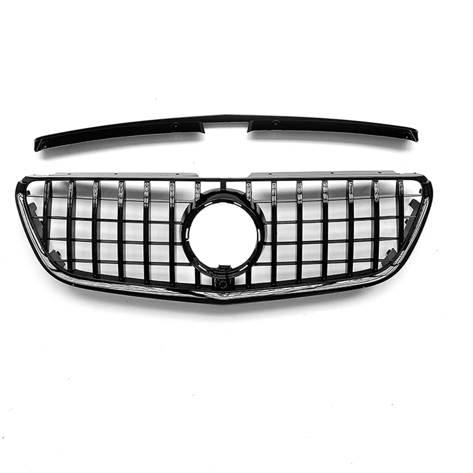 Front Grill Upper Grille Car Front Bumper Hood Mesh Center Grid For Mercedes Benz Metris V260 W447 2016-2020