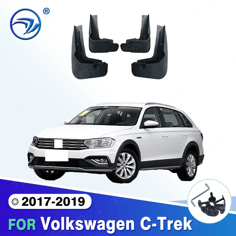 For Volkswagen C-Trek 2017-2019 Fender Mudguard Mud Flaps Guard Splash Flap Mudguards Car Accessories