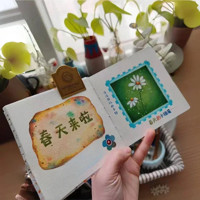 POTENTATE 100% Cotton Watercolor Book Square Sketchbook 300g Art Drawing Sketch Pad potentate бумага акварели view 6