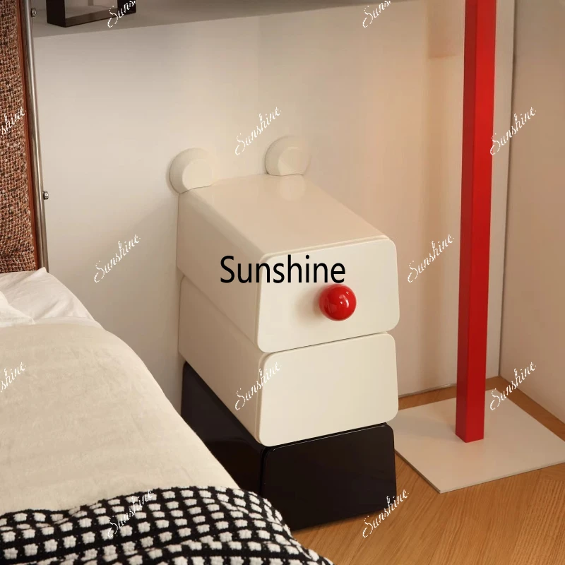 

Ultra-narrow bedside table bedside bedroom home children's room storage storage bedside table