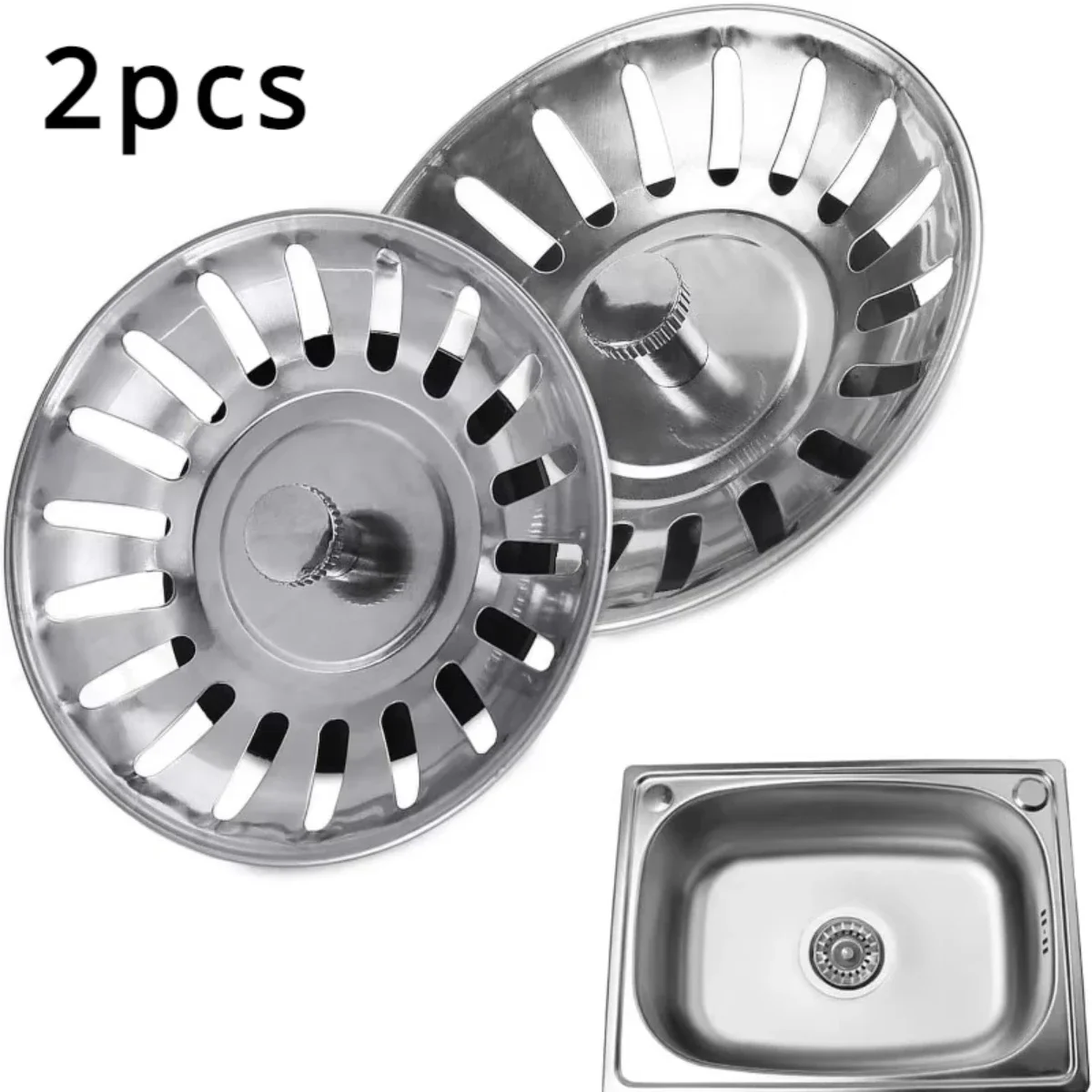 2/3pcs Kitchen Sink Strainer Stopper Waste Plug Sink Filter Filtre Sink Strainer Filter Floor Drain Kitchen Tools