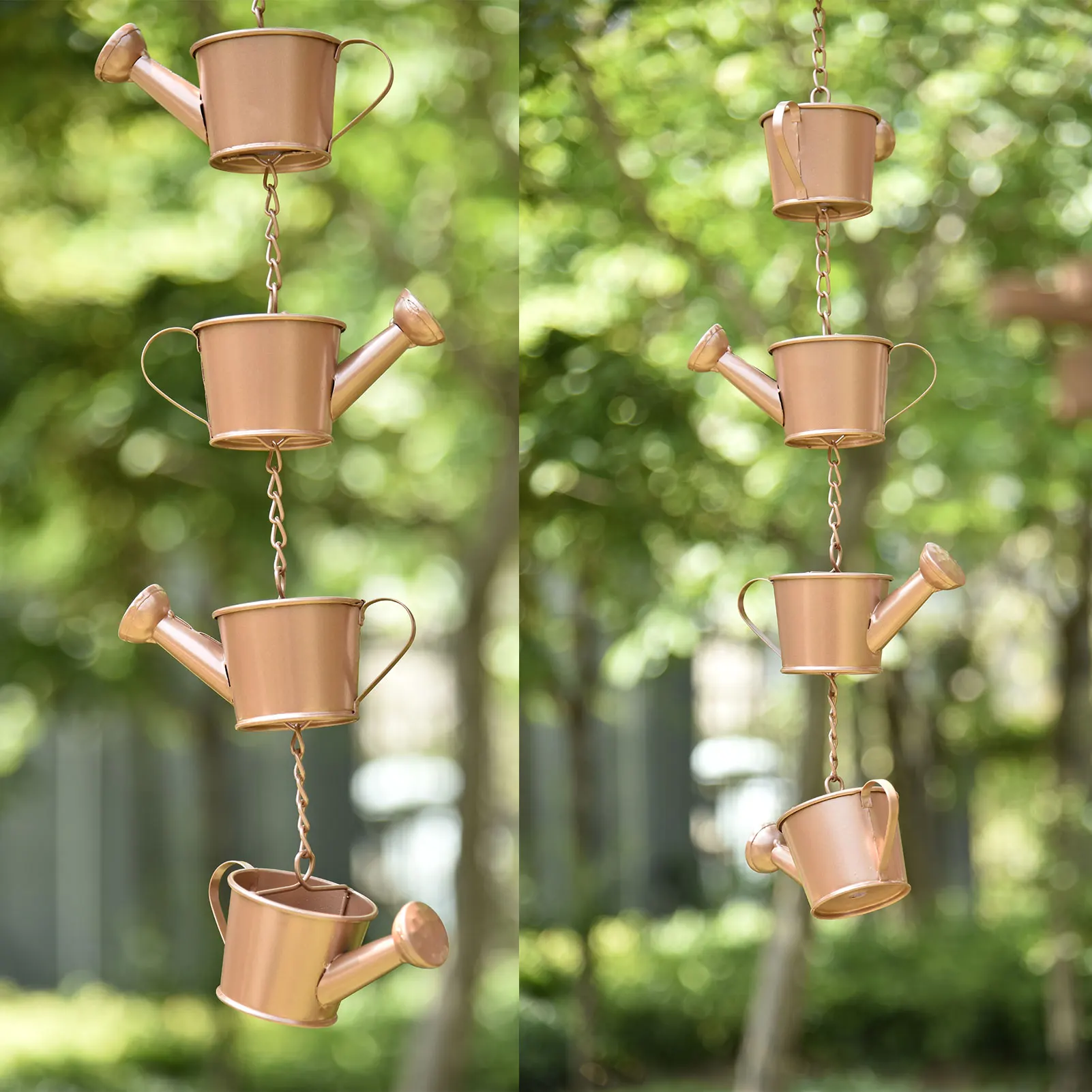 Rain Chains For Gutters Vintage Wind Chimes Rain Chain Cups Divert Water And Home Display Unique Downspout Extension House And