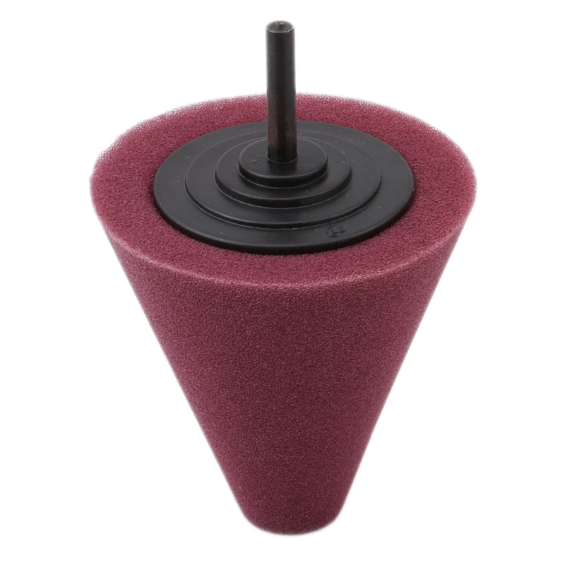 Conical Sponge Buffing Polishing Cone For Automotive Car Tire Hub Care Metal Polish Cleaning Foam Pad Sponge Polish Wheel Tool