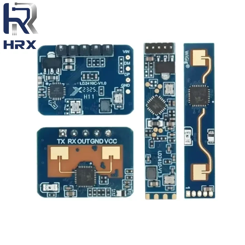 HLK-LD2410 LD2410B LD2410C 5 В Mini FMCW 24G умный датчик состояния присутствия человека радарный модуль потребительская электроника HLK-LD2410 LD2410B LD2410C 5 В Mini FMCW 24G умный датчик состояния присутствия человека радарный модуль потребительская электроника
