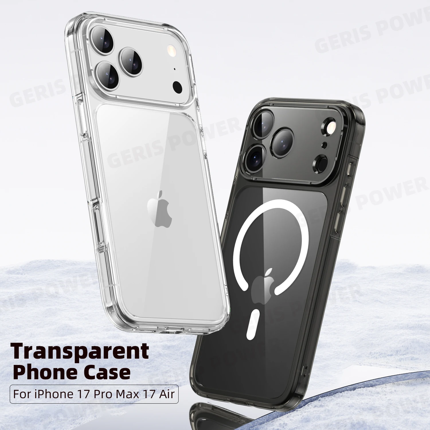 

Transparent Shockproof Phone Case Magnetic Clear Hard Acrylic Protective Back Cover for iPhone 17 Pro Max 17 Air 17Pro Max Cases