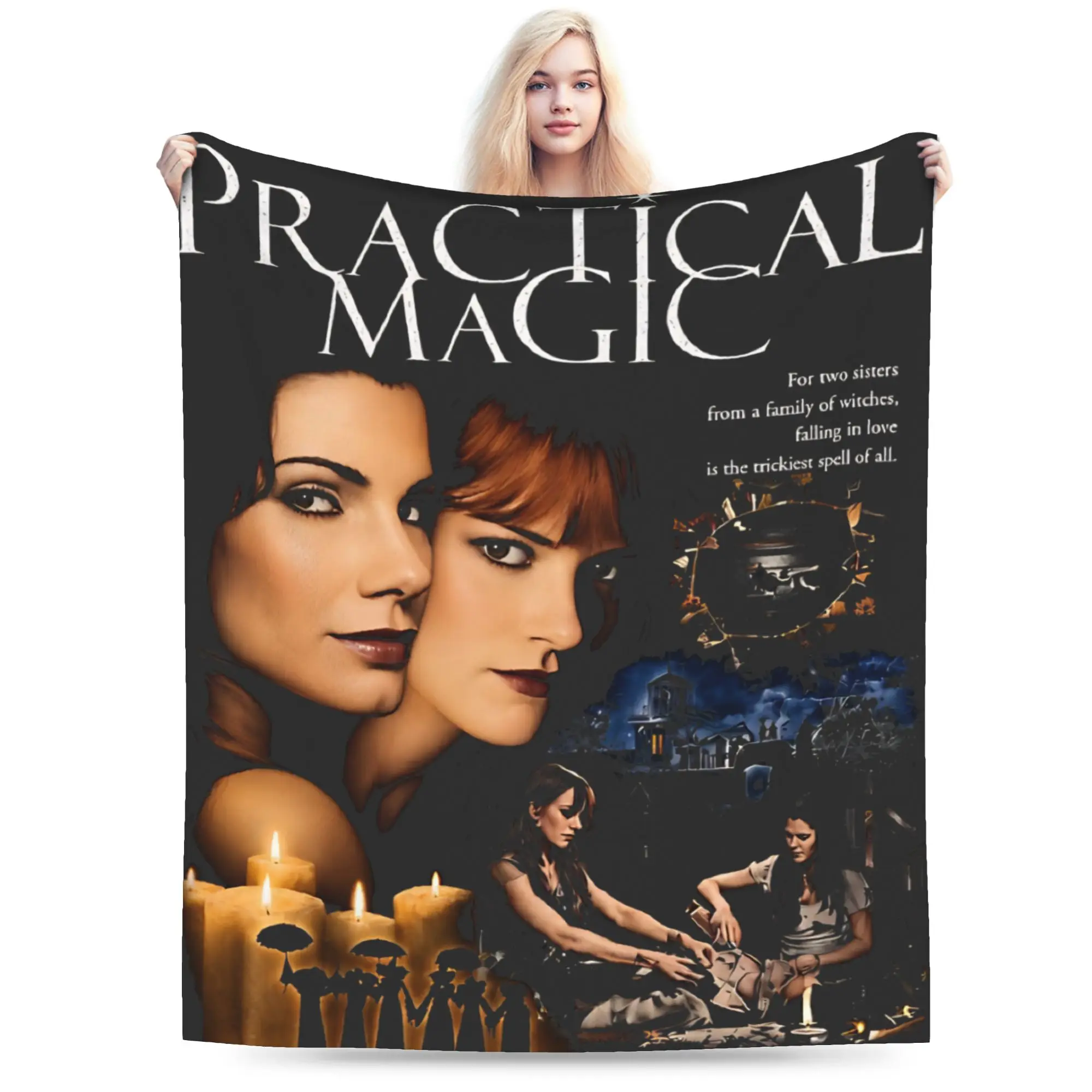 Practical Magic Movie Witchcraft Sisterhood Witchy Romance Spell Stuff Blanket  Thin Fleece  Throw Blankets Bedspreads