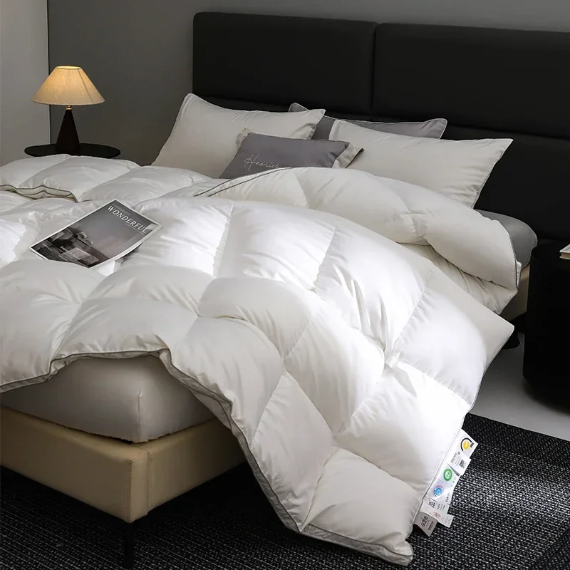 Queen Size 4-Season Down Duvet: 95% Hungarian Goose Down, Hotel Luxury, 220x240cm