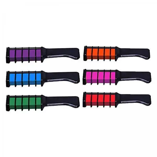 Hair Chalk Comb Kit Temporary Bright Color Crayon Hair Dye for Kids Women Party Cosplay Styling
