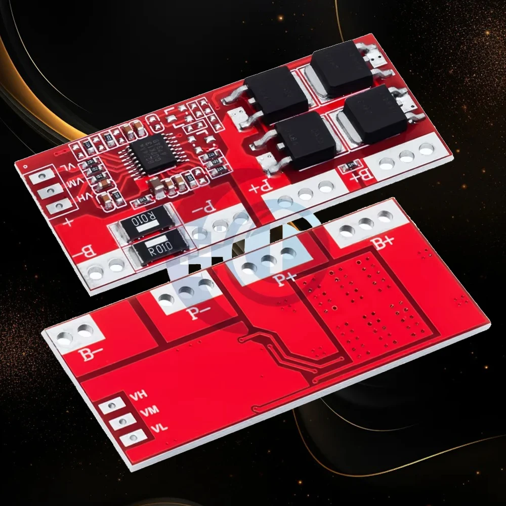 4S 30A 18650 Li-ion Battery Protection BMS Board, 14.4V-16.8V with Overcharge, Overdischarge & Short Circuit Protection
