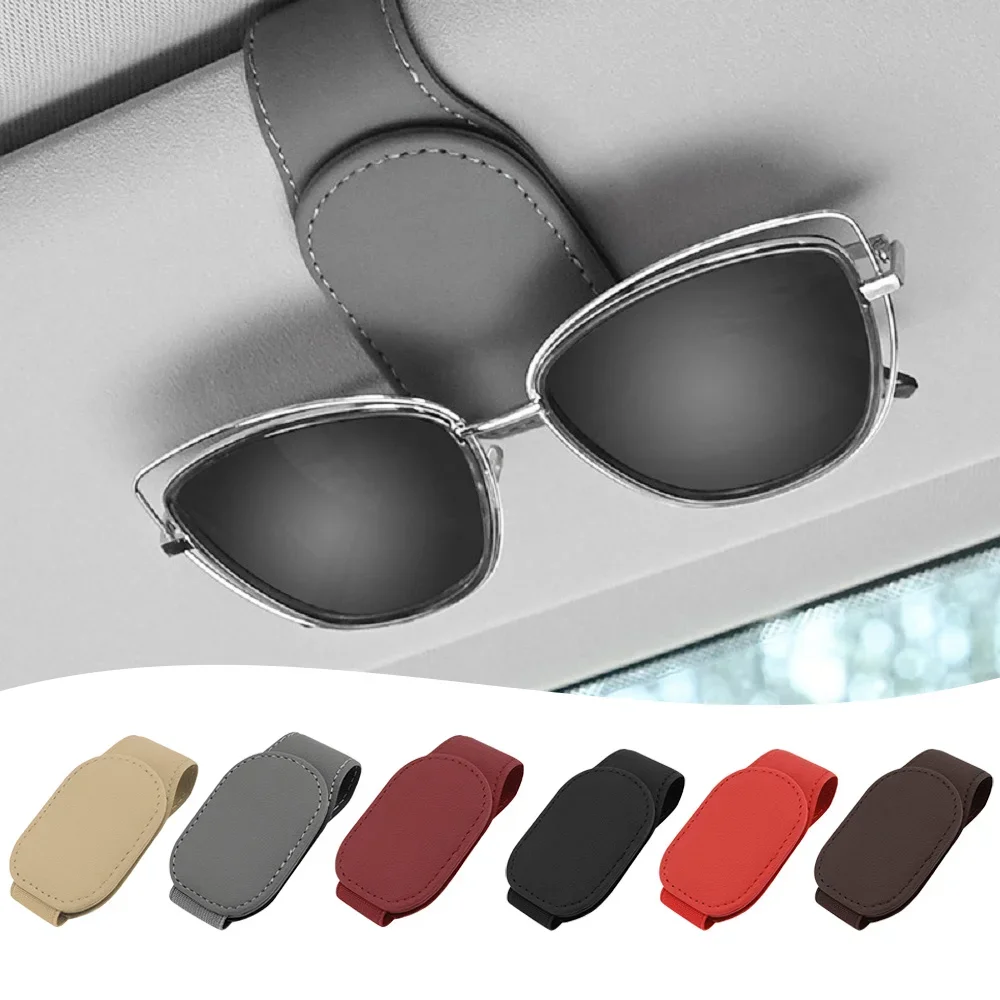 

Universal Car Auto Sun Visor Glasses Box Sunglasses Clip Card Ticket Holder Stand Fastener Pen Case Eyeglasses Car Accessories