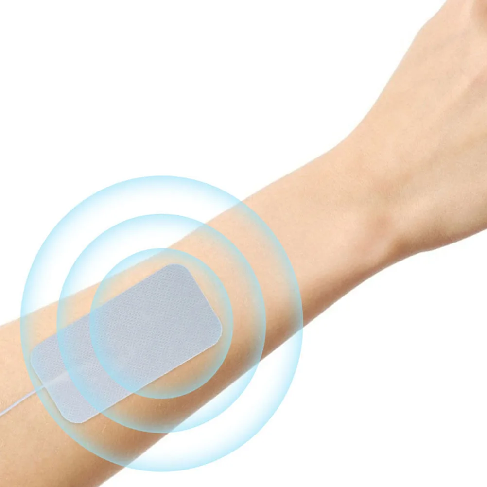 

6 шт. подушечки, электродные пластыри, облегчение боли, самоклеящиеся, с низким импедансом, легко снимается, долговечная липкость, компактный меридиан