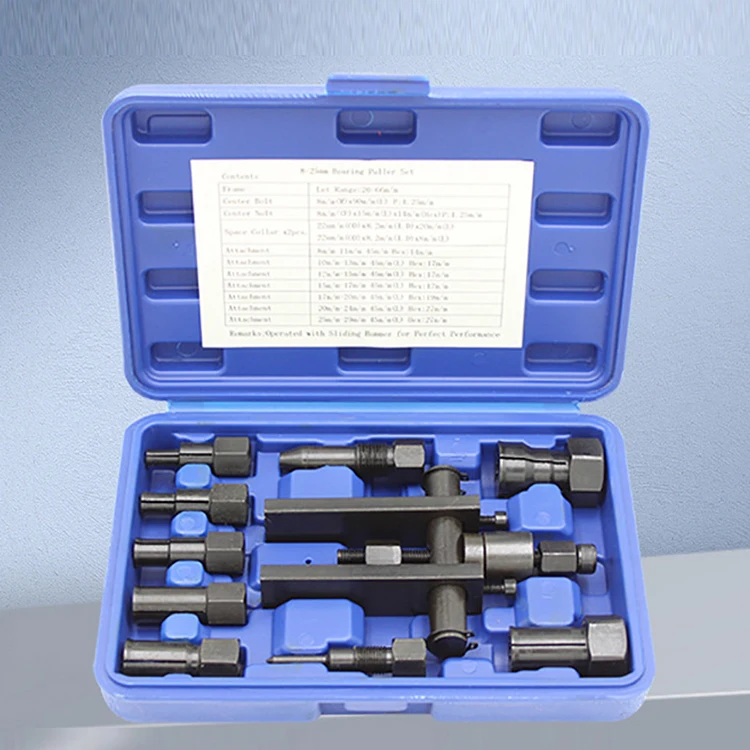 

Motorbike Inner Bearing Puller Tool 10pcs kit Internal Blind Remover Motorcycle Bushing Pulling Set Tools