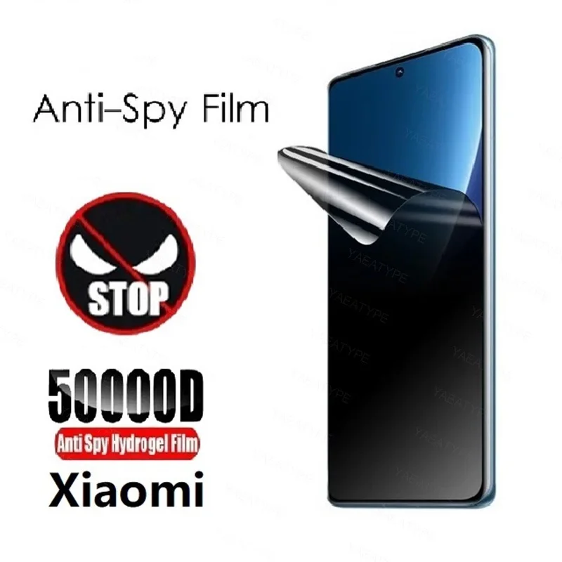 

Гидрогелевая пленка для конфиденциальности для Xiaomi 14T Pro 13T Pro Gel Film 13 12 Lite 14 Ultra 12X 10T 11T 12T 14T Антишпион