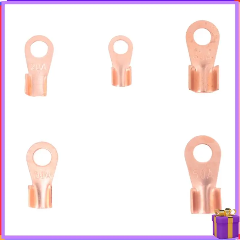 

Advanced Open Barrel Copper Ring Lug Terminals Wire Crimp Connector Assortment Kit OT 10A 20A 30A 40A 50A (Pack Of 70)