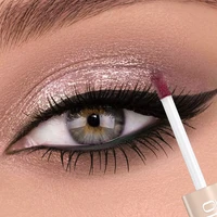 QIBEST doble extremo brillo mate sombra de ojos lápiz sombra de ojos maquillaje impermeable Bicolor Shimmer cosméticos herramienta de maquillaje de belleza