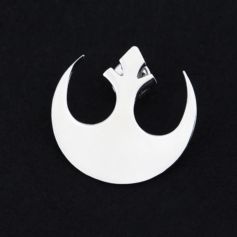 Stars War Rebel Alliance Logo Brooch Simple Style Stainless Steel Brooch for Bag Clothing Lapel Pins Accessories Gift