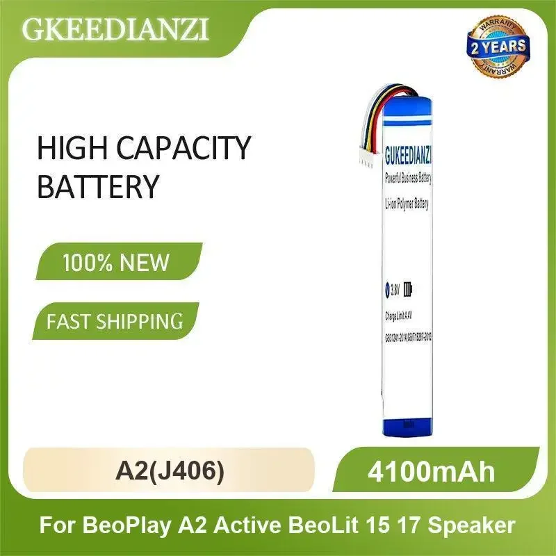 

A2 (J406) Аккумулятор для аудиооборудования для BeoPlay A2 Active BeoLit 15 17, динамик, 4100 мАч, высокая емкость