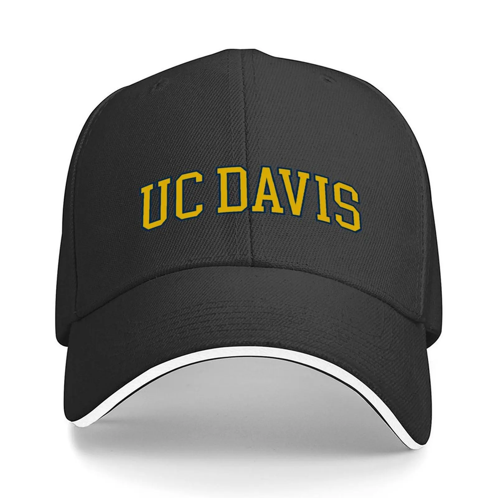 uc davis - college font Baseball Cap men's big size hat Rave Sun Hat For Children Golf Cap Female Men's