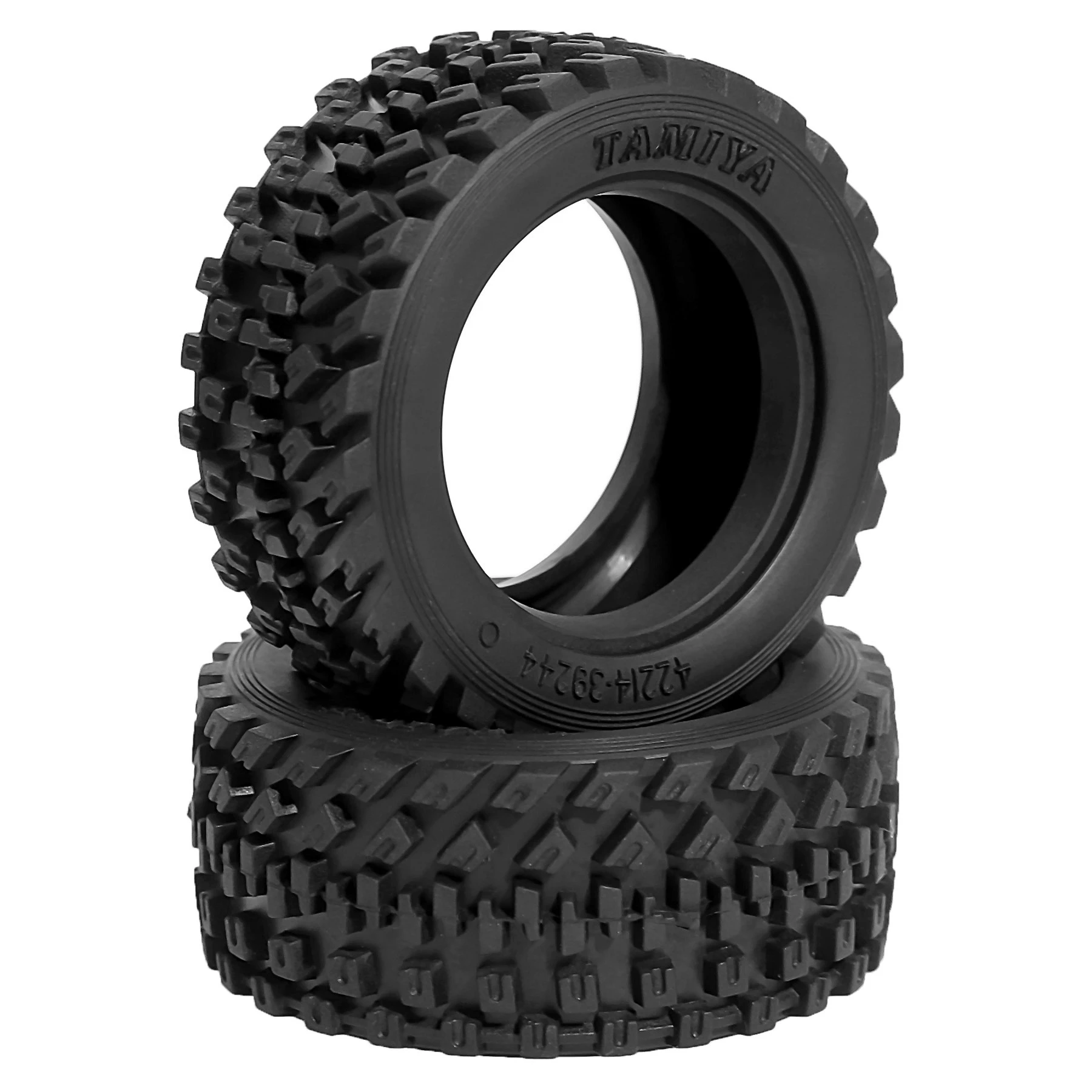 2pcs 60mm Rubber Tire Wheel Tyre 51427 For RC Car TAMIAY M03 M04 M05 MB01 MF01 XM01 SW01 T301 1/14 MJX 14303 14304