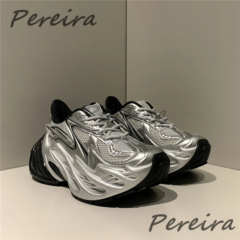 Mesh Mixed Colors Height Increasing Couple Casual Shoes Summer New Breathable Thick Soled Lace-Up Sports Shoes for Men Women